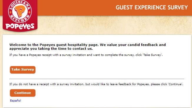 Popeyes Guest Experience Survey