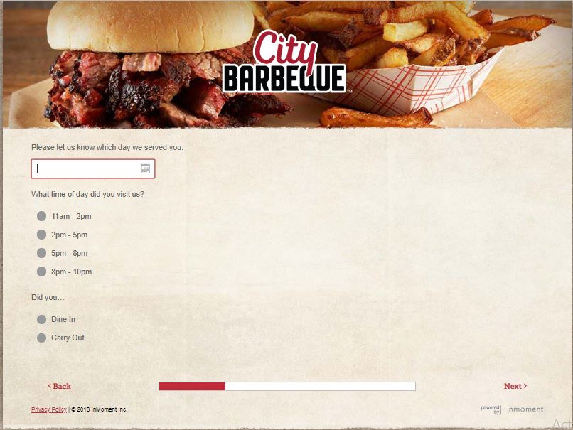 City Barbeque Customer Satisfaction Survey - www.Tellcitybbq.com
