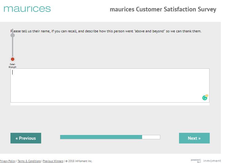 maurices survey