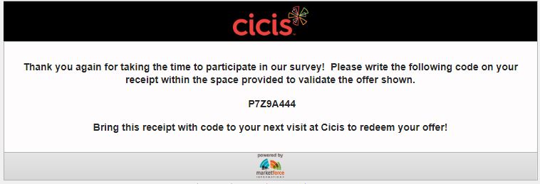 cici's pizza coupons survey