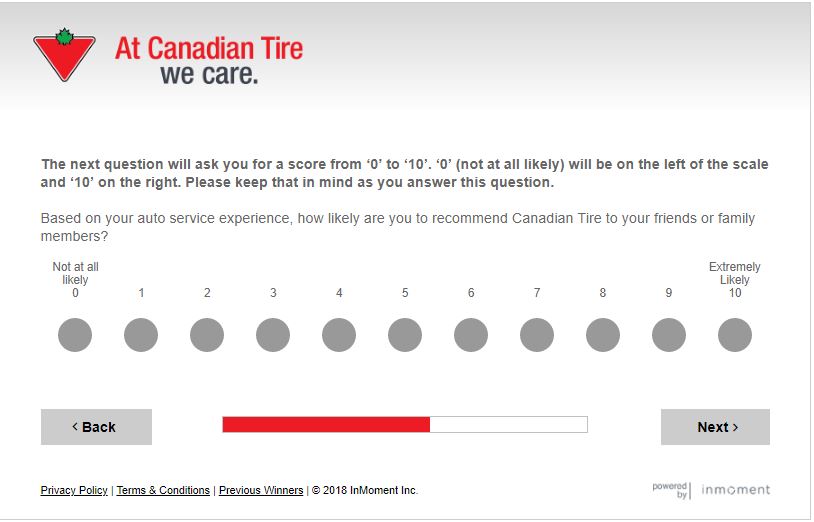 Canadian Tire Guest Satisfaction Survey