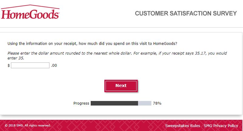 homegoods survey