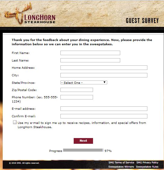 longhorn steakhouse guest relations