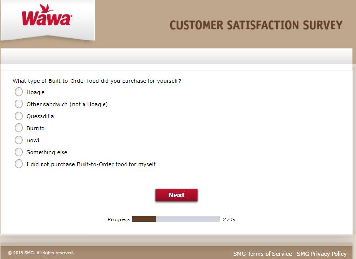 wawa customer survey