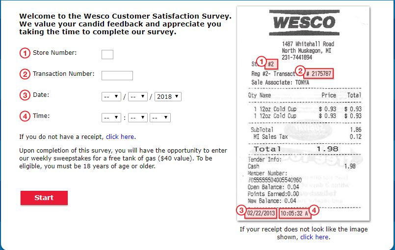 wesco customer survey