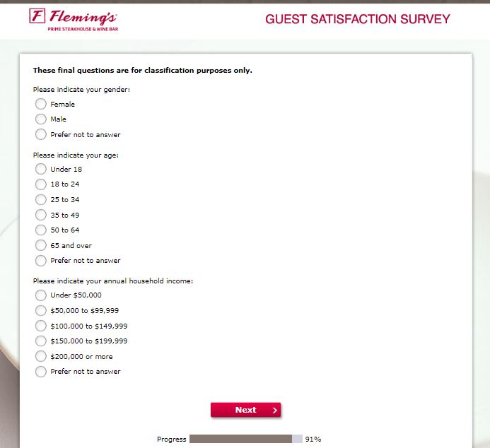 Participate In Fleming's Guest Satisfaction Survey - Nigerian Institute ...