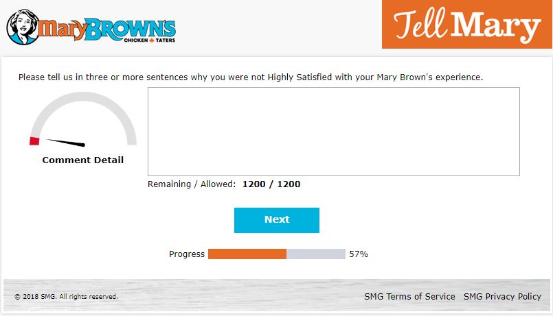 mary browns survey