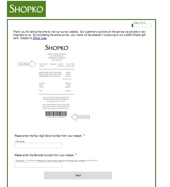 Why Shopko Customer Satisfaction Survey - Online Survey Feedbacks