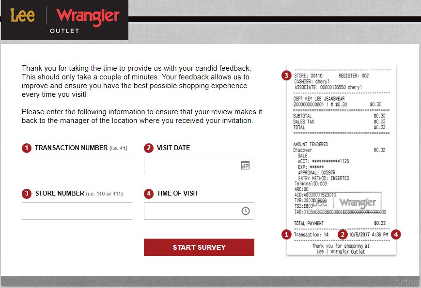 lee wrangler customer survey