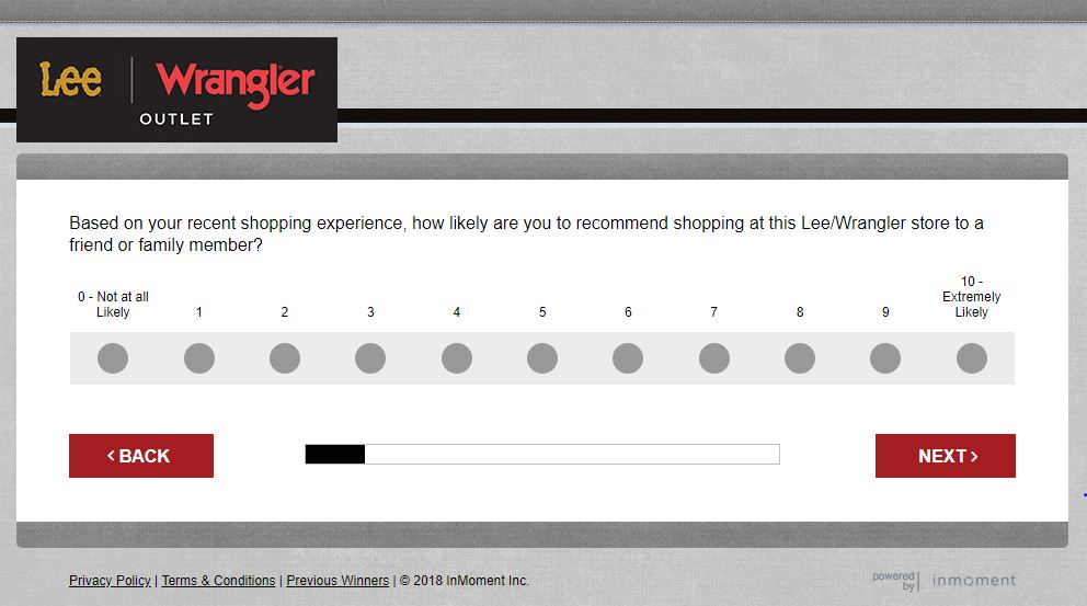 lee wrangler customer feedback survey