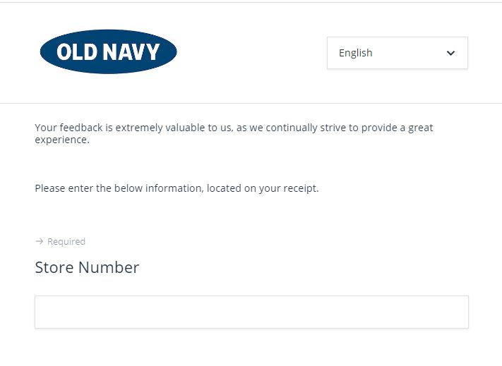 Old Navy Feedback Survey