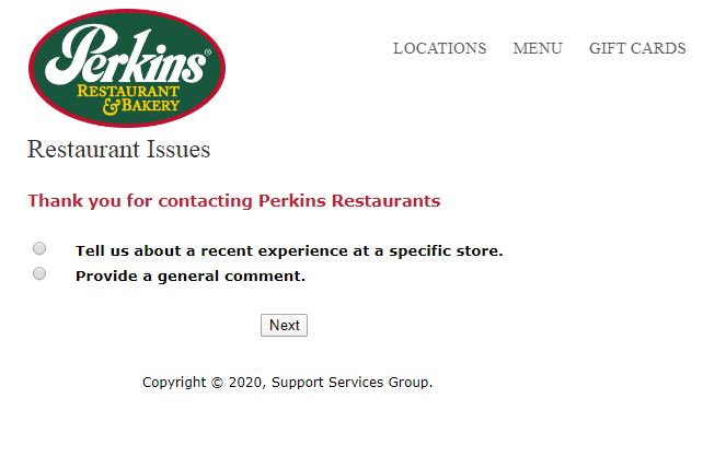 Perkins Customer Service Survey